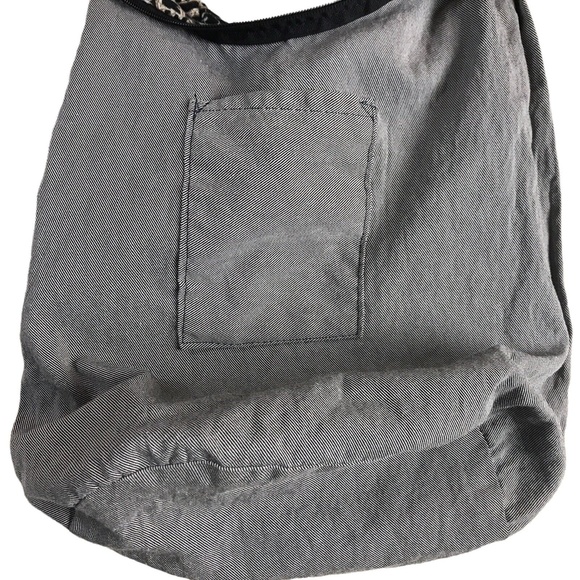 Handmade Boho Floral Elephant Fabric Tote Bag 13W x 12H - Picture 5 of 6